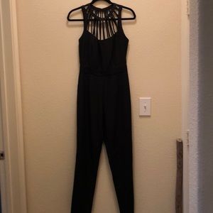Black Romper with strap detailing